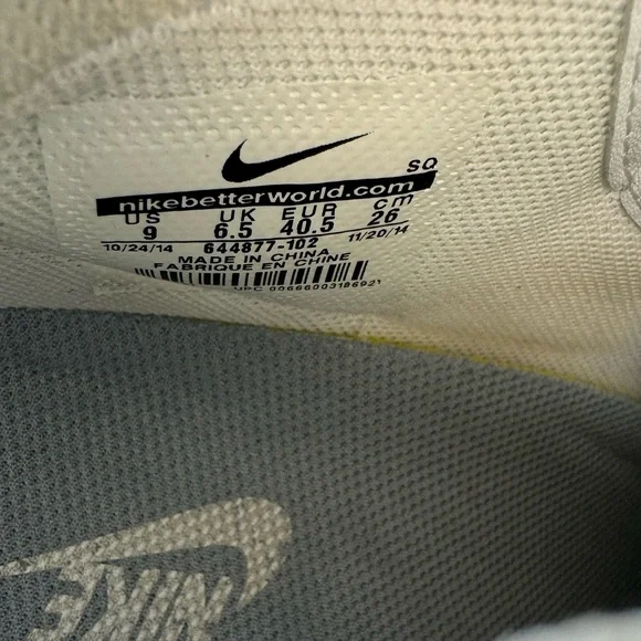 Nike Dunk Sky Hi White Dove Grey Women’s Size 9 Hidden Wedge Sneakers - Picture 12 of 12